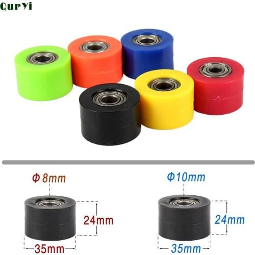 New Pit Pro Pit Dirt Bike Motorcycle Motorbike 8mm or 10mm Chain Roller Tensioner Pulley wheel guide for 125 XR CRF 50 KLX110