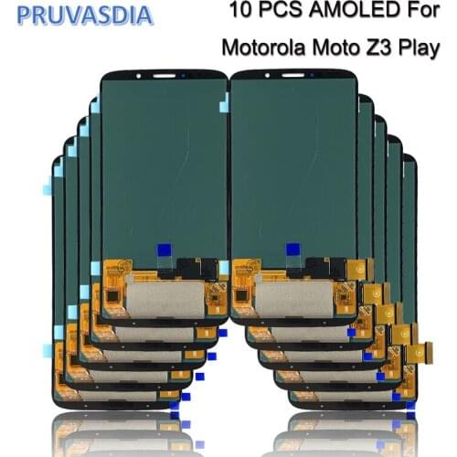 Wholesale 10 Piece 100% Test For Motorola Moto Z3 Play LCD Display Touch Screen Digitizer Assembly For Motorola Moto Z3Play LCD