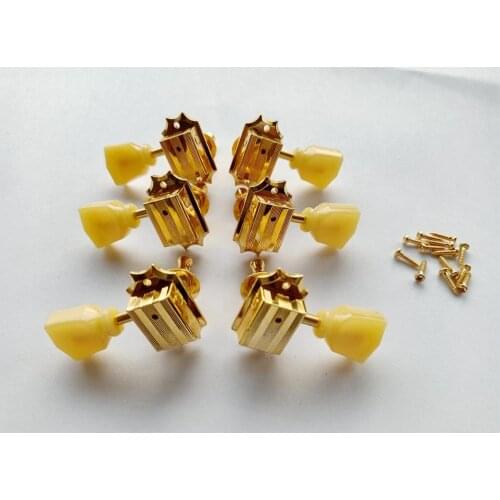 Original Jade style Guitar Machine Head Guitar Tuning Peg Tuners Deluxe Vintage Tulip 3R+3L in stock only 1 left