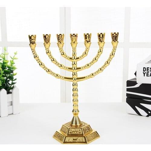 Christ Jesus Golden Lantern Pendulum Candlestick Church Table Decoration Table Decoration Sample Sacred Statue Church supplies