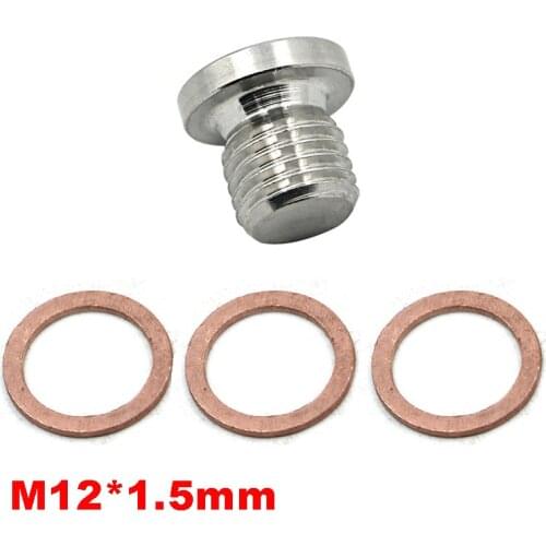 Crankcase Engine Oil Drain Plug and Washers for Polaris RZR 570 800 900 1000, Sportsman 570 600 700 800 850 1000,ACE 325 570