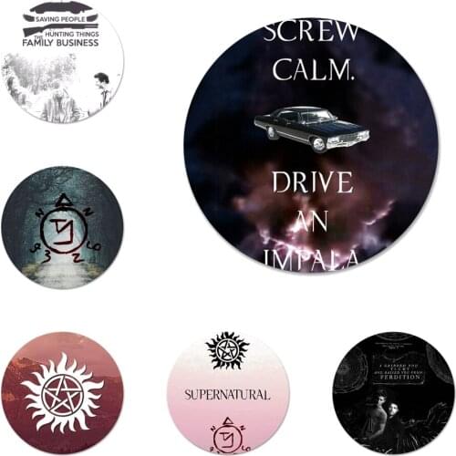 Supernatural Badge Brooch Pin Accessories For Clothes Backpack Decoration gift