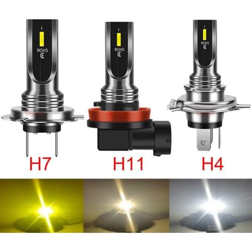 New Mini 4300K 16000LM Luces 1860 H8 H9 H11 9012 H7 H4 HB3 9005 9006 HB4 LED Headlight Bulbs 6000K 12V Car Fog Light Auto Lamp