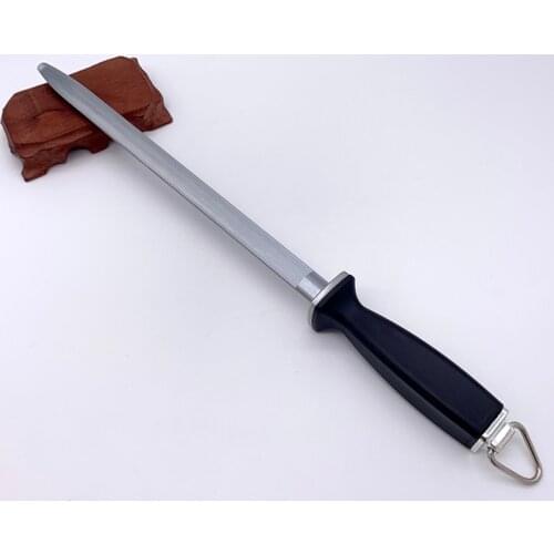 12'' Professional sharpening rod Chef Knife Sharpener Honing Steel bar Kitchen Knife Stainless Steel Sharpening Stick musat