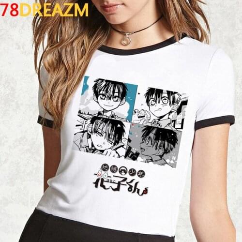 Toilet Bound Hanako Kun summer top top tees women vintage print graphic tees women 2021 top tees aesthetic couple clothes