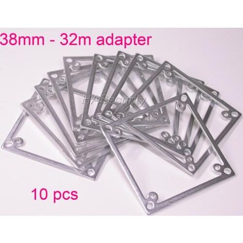 10pcs) metal plate / adapter / spacer / converter 38 x 38mm to 32 x 32mm PCB for CCTV camera PCB module installation assembly