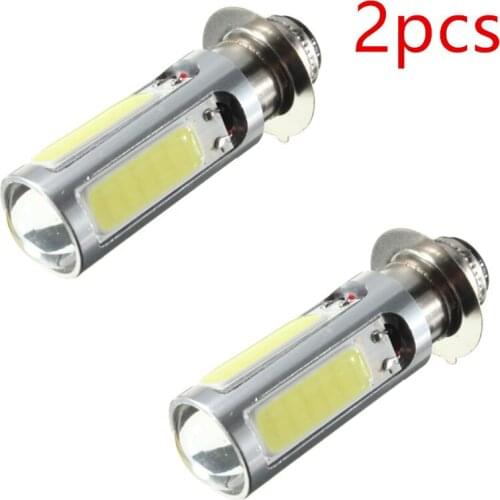 2pcs/lot Super Bright Fog Headlight Bulb Light White COB LED MotorBike / Cycle ATV Truck PX15d P15D25-1 Lamp Bulbs
