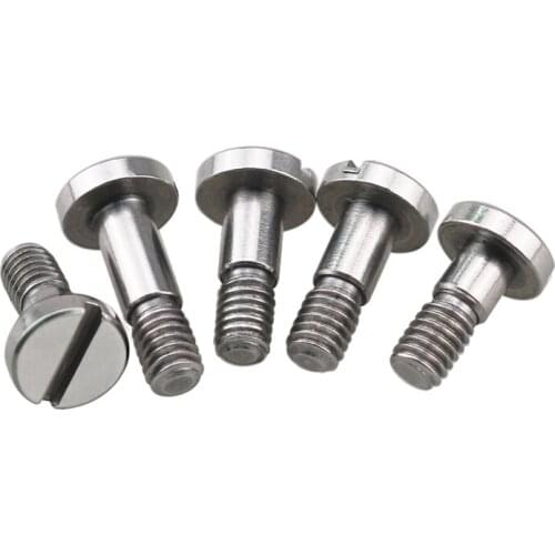 2pcs M5 shoulder screw bolt 304 stainless steel slotted screws slot equal high one line socket bolts thread nail 6mm-30mm long