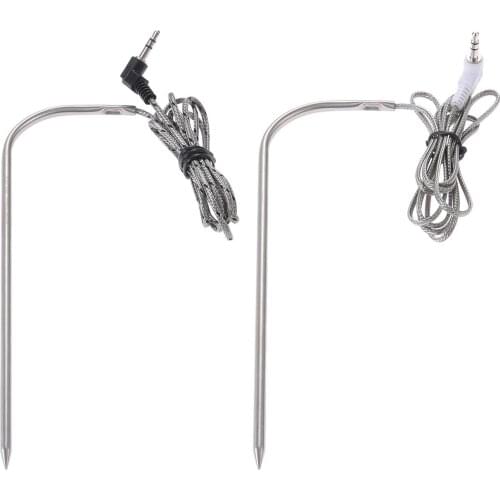 2pcs Upgraded Replacement RTD Meat Probe Temperature Probes Sensor BBQ fit For Traeger Wood Pellet Grill