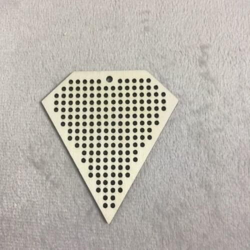 20 pcs cross stitch wooden blank embroidery perforated laser cut plywood