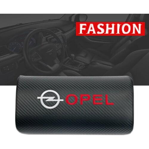 Car neck pillows both side pu leather single headrest case for OPEL Corsa Insignia Astra Antara Meriva Zafira