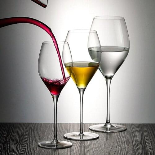 Lead-free crystal handmade red wine glass high-end home 2 sticks Bordeaux wine glass color box 900043