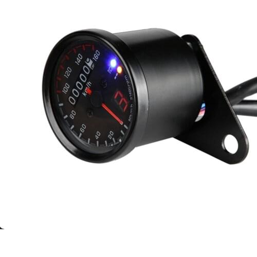 DC12V Universal Motorcycle ATV LED Backlight Odometer Speedometer Miles Meter Gauge
