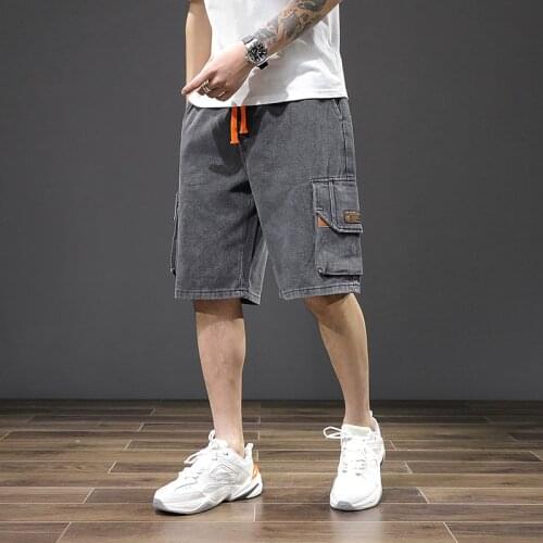 Summer New Mens Stretch Short Jeans Fashion Casual Slim Fit High Quality Elastic Denim Shorts Male Brand Clothes