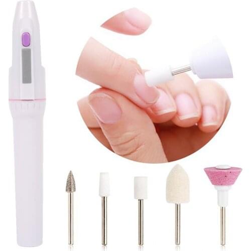 Mini Electric Nail File Drill Kit Nail Trimming Kit Electric Manicure Pedicure Kit Electric Salon Shaper Nail Art