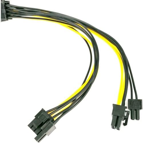 Power Splitter Cable Power Splitter Cable PCI-e 8pin To Dual 8Pin / PCIe 8pin-2x(6+2pin) Graphics Video Card Power Cable 2021