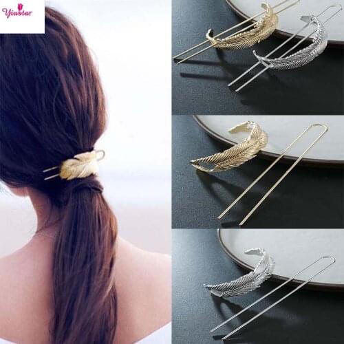 Classic Feather Arrow Hairpin Korean Girl Female Hairpin Styling Fixing Tool Hair Part Claw Clip Salon Accessories ヘアクリップ 2020