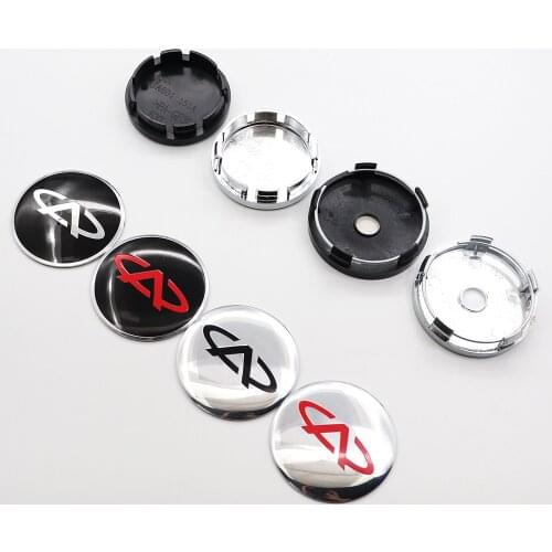 4pcs 56mm or 60mm Chery Car Logo Wheel Center Cap Auto Rim Badge Covers Decal Refit Decoration Emblem Sticker Accessories