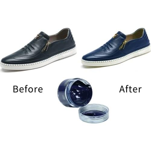 30ml Sapphire Blue Leather Dye Paint Professional Paint Leather Craft Dye Repair for Bag Sofa Shoes Color Paste