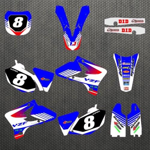 Motorcycle 3M Decals Stickers Backgrounds Graphics kits For YAMAHA YZF250 YZ250F YZF450 YZ450F 2003 2004 2005 For YAMAHA 250 YZF
