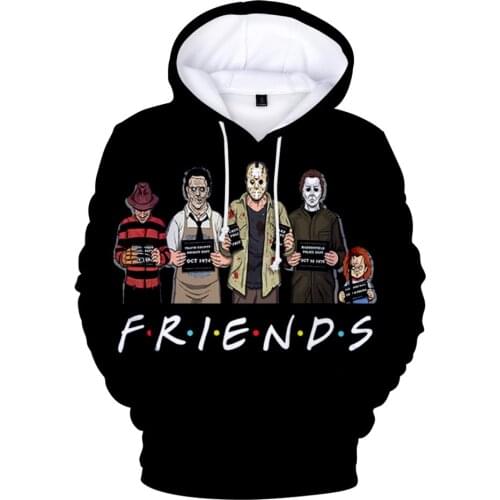 Friends 3D Print Sweatshirts Hoodies Men/Women Streetwear Pullover Fashion Hip Hop Hooded Clothes Casual Male Sweatshirt Hoodie