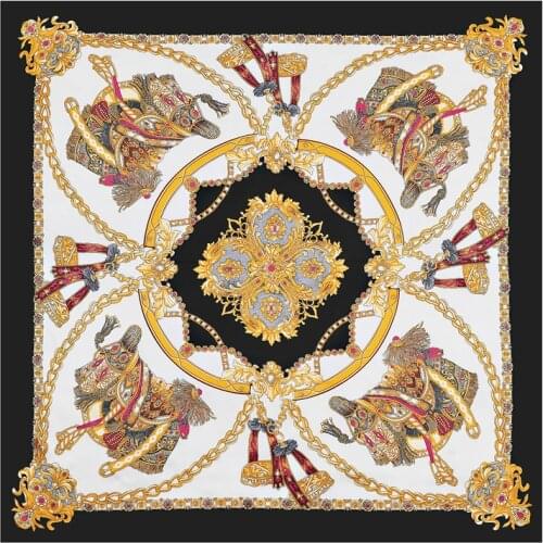 2020 New Summer Women Bandana Silk Scarf Lady Large Head Hijab Wraps and Shawl Hair Band Female Scarves Foulard Neckerchief