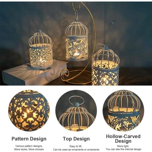 New metal wrought iron bird cage decorations can be decorated with candle holders, crafts and gifts