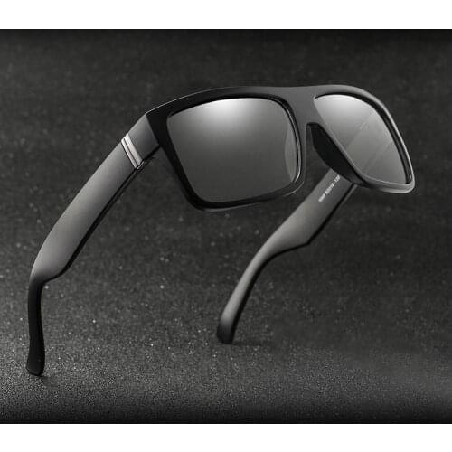 New Men Outdoor Driving Photochromic sunglasses Photochromic Men Polarized Chameleon Discoloration Sun glasses square sunglasses