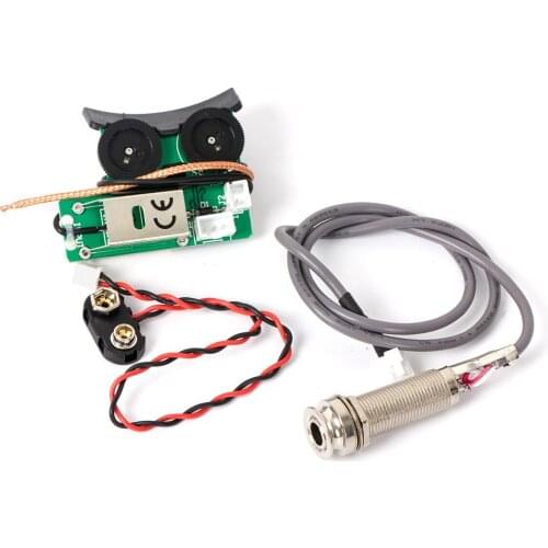 Kmise Under Saddle Piezo Pickup Onboard Preamp System for Acoustic Guitar
