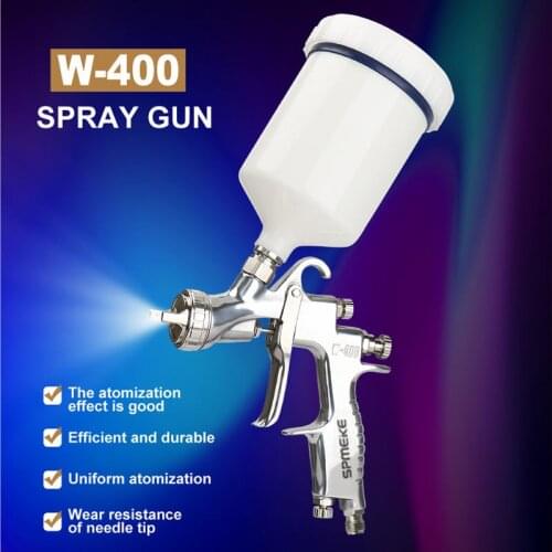 Free shipping, W-400 spray gun,W400 painting gun,HVLP manual gun,gravity feed type,car repair painting,good atomization