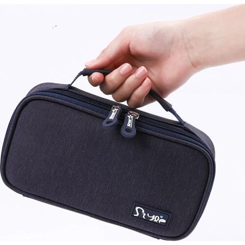 Portable canvas pencil case school stationery bag large capacity Pencil cases for girls cosmetic bag student big pen case gifts