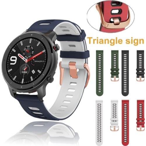 22mm Wristband Watch Band For Xiaomi Huami Amazfit GTR 47/GTR 2/Haylou Solar LS05/Stratos 3/2/2S Smart Watch Accessories Strap