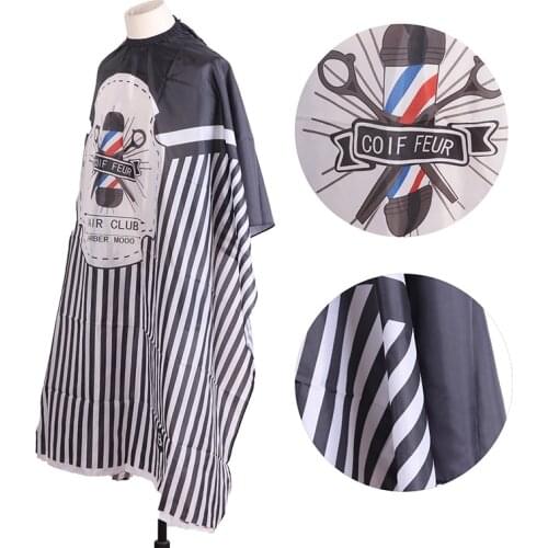 Waterproof Haircut Cape Cloth Hairdresser Apron Cutting Hair Pattern Salon Barber Cape Hairdressing Wrap Gown Tools
