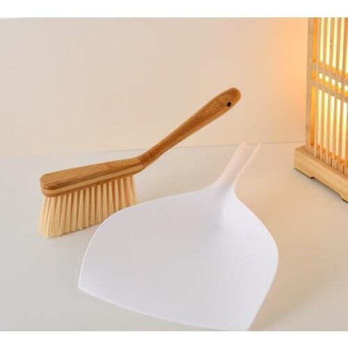 Japanese Hand Hold Dustpan Broom Set Mini Handheld Pinch For Household Use Desktop Cleaning Plastic Trash Shovel