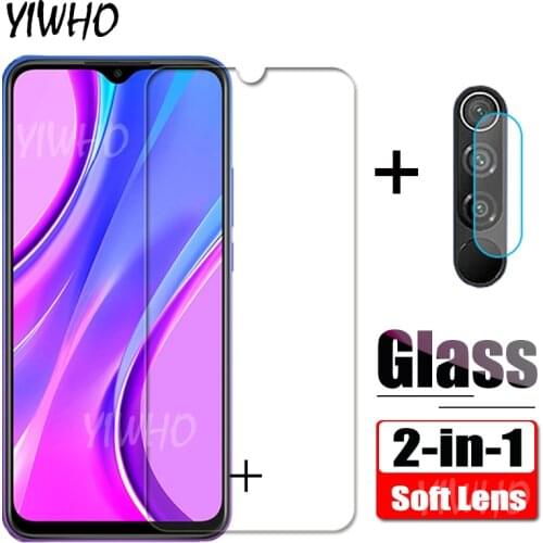 For Xiaomi Redmi 9 Glass camera Len Film + Safety Tempered Glass for Xiomi Redmi 9 Screen Protector Redmi9 Protective Glas Film