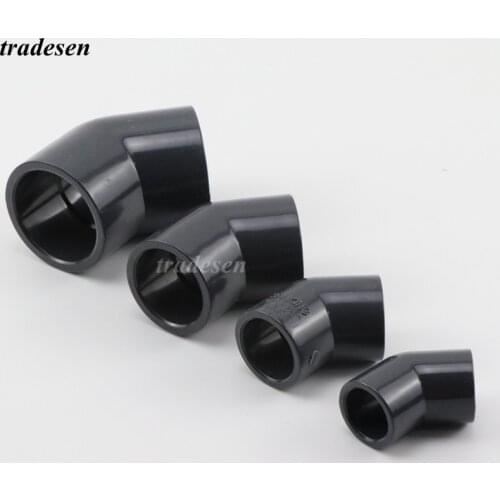 1Pcs Big Size PVC I.D 63-225mm Equal 45 Degree Elbow Joint Aquarium Fish Tank Pipe Connector Garden Irrigation Tube Adapter