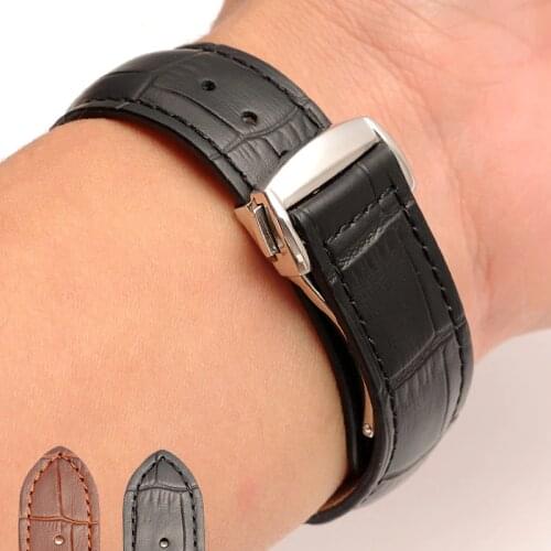 19MM 20MM 22MM High Quality Genuine Leather Watch Straps Watchbands Mens Womens Watch Bands