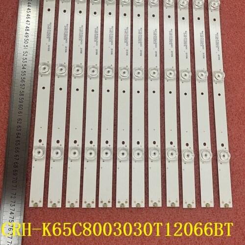 4set=48pcs LED backlight bar For HAIER 65UG6550G 65UGX3500 65UG6550GA LVU650CSDN CRH-K65C8003030T12066BT-REV1.0