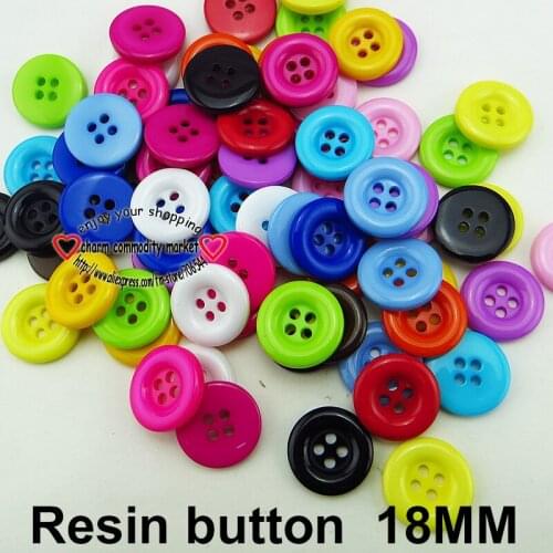 50PCS 18MM Sweater Resin Round Buttons Garment Brand Button Coat Boots Sewing Decoration Clothes Accessory R-260G