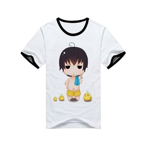 Free shipping Anime T-shirt men and women casual cosplay anime Tomb notes short-sleeved round neck print T-shirt campus style