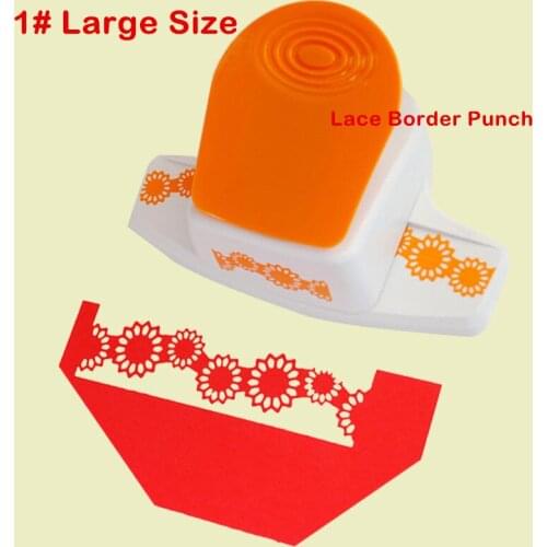 Free ship Big size Sunflower border hole punch Flower design paper cutter lace embosising puncher scrapbook for handmade crafts