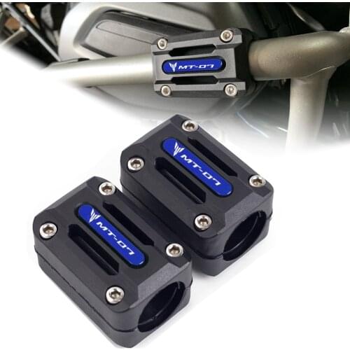 For Yamaha MT-07 MT 07 mt07 FZ07 2014-2021 22/25/28mm Motorcycle Engine Crash Bar Protection Bumper Decorative Guard Block