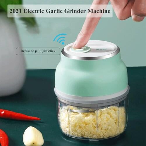 Electric Garlic Food Vegetable Chopper Squeezer Meat Grinder Mini Crushed Garlic Masher Machine Garlic Artifact Kitchen Gadget