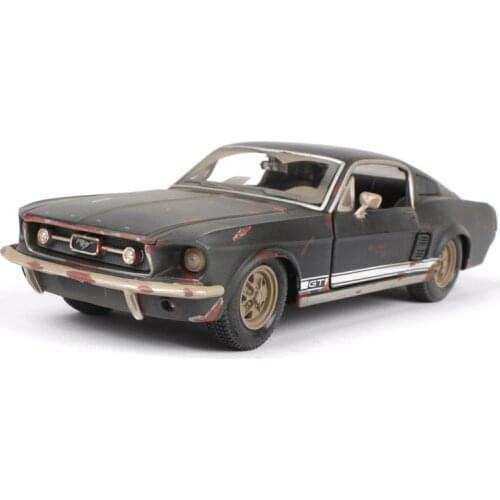 Hot classic 1:24 old Ford Mustang GT zinc alloy model car,collection and gift metal simulation retro model,free shipping