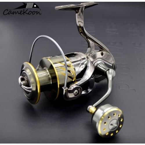 Saltwater Fishing Reel Spinning Sturdy CNC Aluminum Frame 9+1 Stainless Steel BBs Freshwater Coil Aluminum Spool & Handle