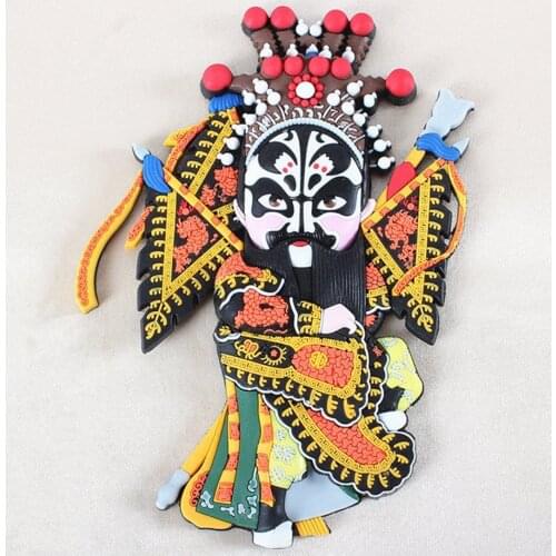 China Wind Peking Opera Characters 3D Fridge Magnets Home Decortion Refrigerator Magnetic Sticker World Travel Souvenirs Gift