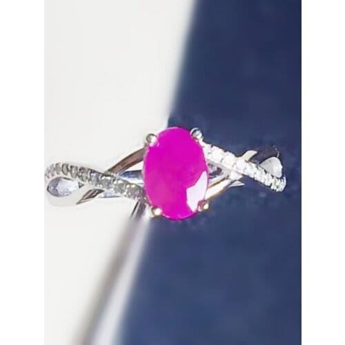 Per jewelry Natural real ruby or peridot or garnet ring Free shipping 0.6ct gemstone 925 sterling silver T2061811
