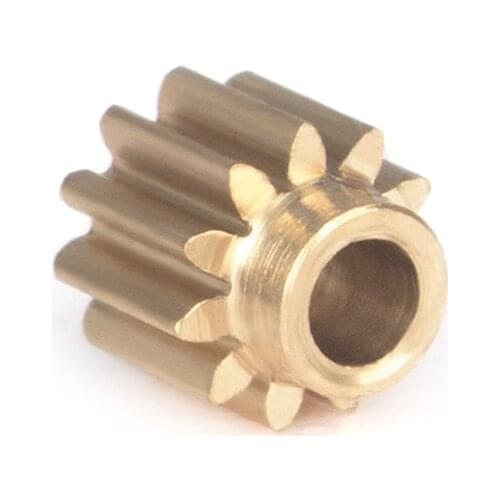 KYX Racing Transmission Pinion Brass Gear 11T Upgrades Accessories for 1/24 RC Crawler Car Axial SCX24 Deadbolt JLU C10 B-17