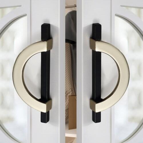 Light Luxury Cabinet Handles Modern Simple Zinc Alloy Door Knob Drawer Pulls Wardrobe Knob Nordic Furniture Door Handle Hardware