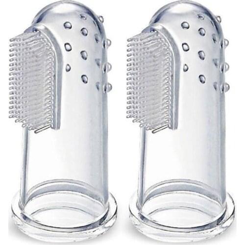 Soft Silicone Pet Finger Toothbrush Dog Brush Teeth Care Tool Cat Cleaning Supplies